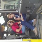 Fire truck ride with my aunt
