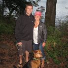 Hiking around Orcas Island with our dog Lena