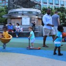 Playing at the local park