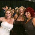 Hillary at our wedding dancing with  cousins