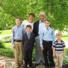 Celebrating our nephews communion with Nanny and Pop-pop