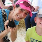 We found a 3 day old bunny at the petting zoo...so cute!