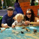 Playing together at a local festival